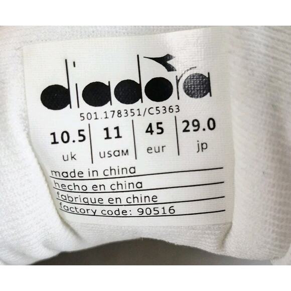 Diadora N9002 Lux 'White Rich Gold' MPN: 501-178351-C5363 Mens Size 11 - Picture 6 of 6